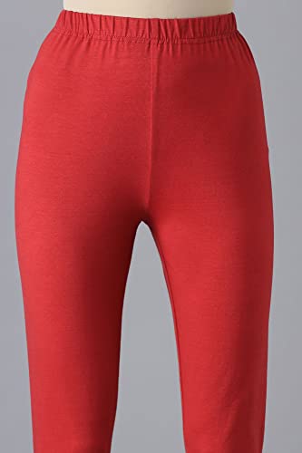 Image of Aurelia Women's High Rise Cotton Lycra Strechable Ankle Length Skinny Fit Tights