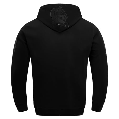 Pro Standard Mens NCAA Duke Blue Devils College Classic Triple Black Pull Over Hoodie L by Pro Standard - Image 2