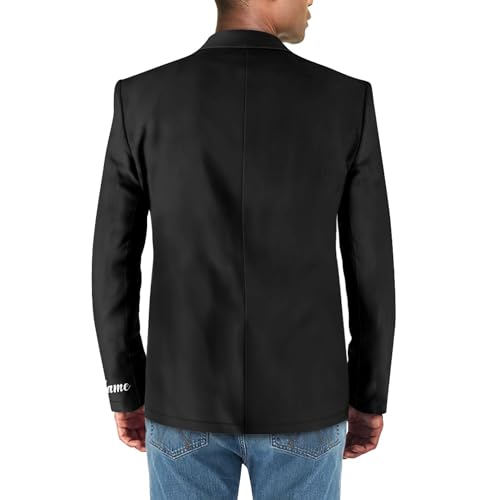 Men's Casual Blazers Customized Logo&Company Name Work Uniforms Open Front Lightweight Office Jackets (2XS-3XL)4