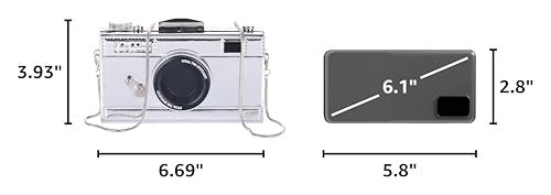 Image of QZUnique Women's Camera Shaped Casual Cross body Shoulder Handbag Purse