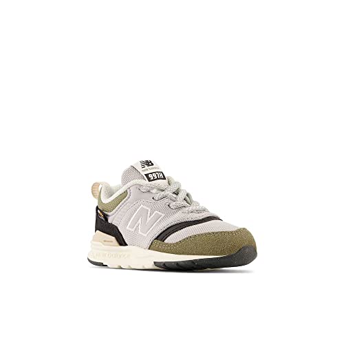 New Balance Baby Boys 997H V1 Bungee Sneaker, Raincloud/Black, 4 Infant #TOP3
