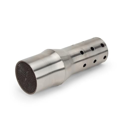 Silencieux d'échappement moto universel 50mm chicane amovible nid d'abeille