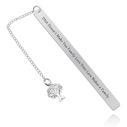 Step Parent Gift DNA Doesn't Make You Family Love Does Bookmark for Step Mom Dad Present Adoption Gift Fathers Day Mothers Day Christmas Birthday Present for Bonus Mom Dad