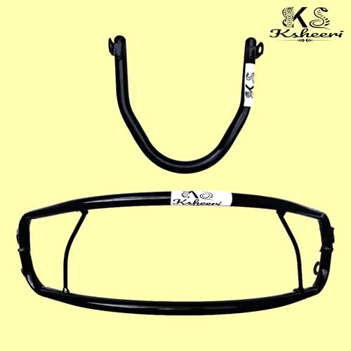 Image of VIDA VX2 CRASH GUARD WITH FOLDABLE FOOTREST AND FRAME SLIDER LAGGUARD FRONT AND REAR CRASH GUARD SUITABLE FOR VIDA VX2, VIDA VX2 PLUS ELECTRIC SCOOTER (SET OF 1)