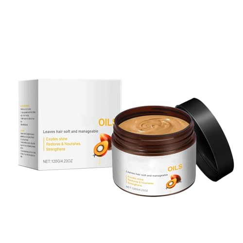 Mascarilla Hidratante Cabello, Mascarilla Reparadora Cabello De Hombre Y Mujer.Para Pelo Dañado Y Encrespado, Restauración Y Brillo, Nutre Y Restaura El Cabello En Profundidad.120g