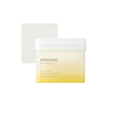 Mixsoon Bean Toner Pad Soothing Peeling Pads for Gentle Exfoliation 180ml 70ea