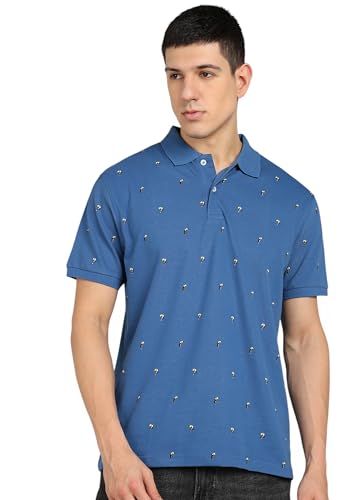 Image of Alan Jones Clothing Men's Cotton Regular Fit Polo T-Shirt