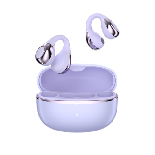 TANALAZ Auriculares Abiertos I5, Auriculares Inalámbricos Bluetooth 6.0 con Clip, Cancelación de Ruido ENC, Resistencia al Agua IPX5, 36H de Autonomía, Ajuste Seguro para Deporte/Running/Gimnasio