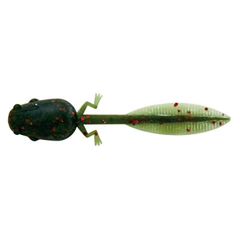 NIKKO Zaza Tadpoles 2.9" Artificial Fishing baits, Watermelon Red Flake Cover