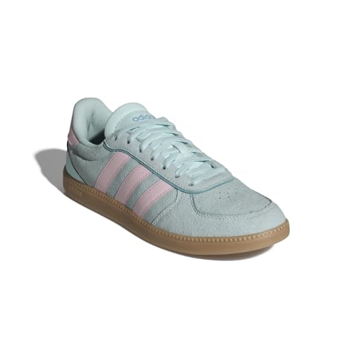 Image of adidas Womens Breaknet Sleek Sneakers Shoes Casual - Brown