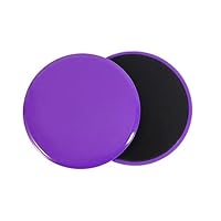 Exercise Slider,Gleitscheiben Fitness Core Sliders Doppelseitige Gleitscheiben Gym Gliding Discs Gleitende Scheiben Gym Home Fitness Equipment für den Einsatz auf Teppich Hartholzböden(Lila)