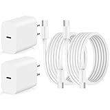 VANOVEI Phone 16 15 Charger Fast Charging,2Pack Type C Fast Charger Block,6FT 60W USB C Charging Cable Compatible with Phone 16 Pro Max/16 Pro/15 Pro Max/15 Pro/15, Pad,Samsumg,Android