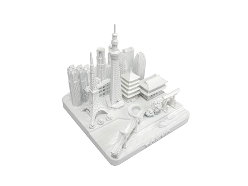 Modèle 3D Tokyo Japan City VILLA CRAFT Blanc Mat Objet d'Art Miniature Premium