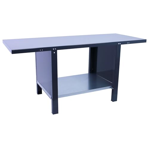 SimonRack Banco de Trabajo Taller, Capacidad Carga 700 kg, 830x1800x730 mm, Mesa de Trabajo, Antracita - BT6 PRO