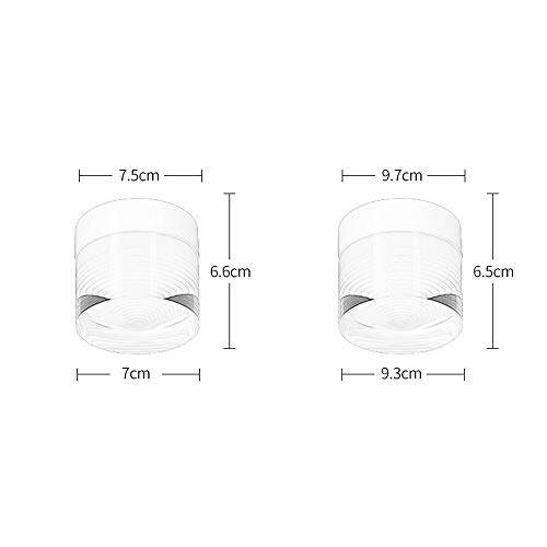 Downlight LED 3W con cristal transpirable y efecto espiral para techo 6