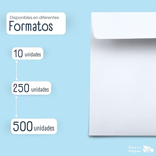 Enveloppes blanches en papier de qualité supérieure Raylu Paper - 4
