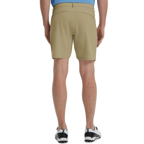 M MAELREG Mens Golf Shorts 7"/9" Lightweight Quick Dry Water-Resistant Stretch Waistband Flat Front Casual Mens Dress Shorts3