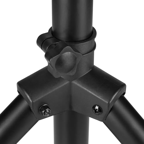 Pronomic SPS-1S Boxenstativ Stahl - Boxenständer mit Stabiler extra breiter Dreibein-Konstruktion - Höhe 120-193 cm - Stativ auch als Dartstativ oder Fotostativ verwendbar