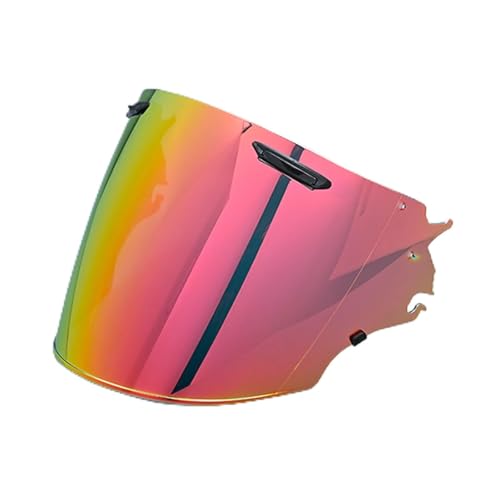 LMBN Moto Visière de casque en verre for Arai VAS-Z, RAM-X, VZ-RAM, SZ-R, VAS, SZ R, SZ-R et EVO - Design élégant(Red Gold)