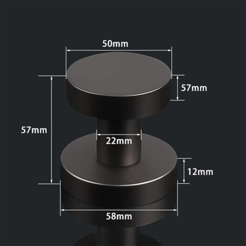Verrou de porte invisible pour chambre et porte murale design - 5