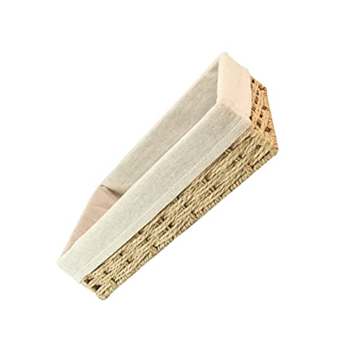 PLAFOPE Cesta de Almacenamiento cestas de Almacenamiento Canasta de artículos Varios para el hogar Cesta de artículos Varios de ratán cestas Mimbre Rectangular Tejer envase