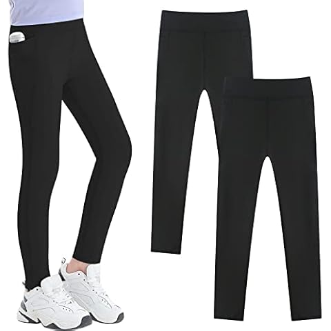 Adorel Girls Sports Leggings with Pockets Cover
