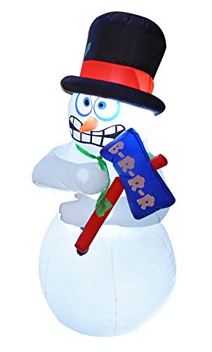 image for BIGJOYS 6 Ft Inflatable Christmas Shiver Snowman Decoration Shaking Sn