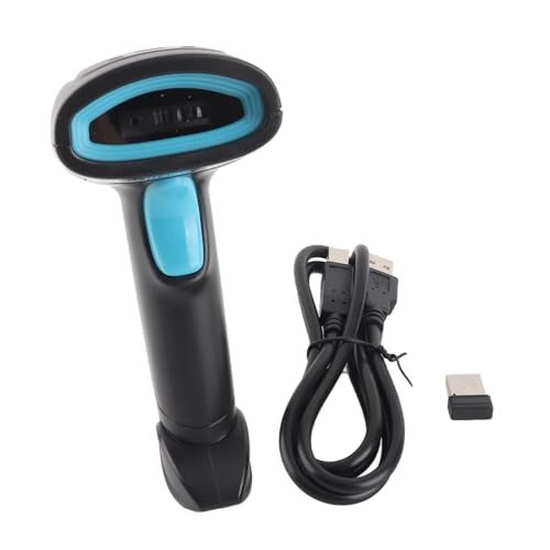 Domary 2.4G�X�[�p�[�}�[�P�b�g�p���C�����X�o�[�R�[�h�X�L���i�n���h�w���h1D QR�R�[�h���[�_�[ | 2000mAh �o�b�e���[�A15 ���ԉғ��A200 �X�L����/�b�AUSB �C���^�[�t�F�C�X�AABS+PC �V�F��