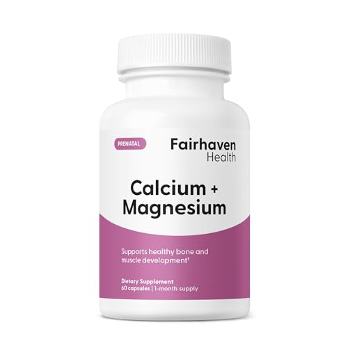 Fairhaven Health Peapod Cal-Mag | Calcium and Magnesium Supplement with Vitamin D3 for Pregnancy, Baby and Female Health | Gluten & Dairy Free CalMag Supplement | 1 Month Supply