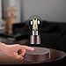 VGAzer Magnetic Levitating Floating Wireless LED Light Bulb Desk Lamp for Unique Gifts, Room Decor, Night Light, Home Office Decor Desk Tech Toys (Round Wooden Base..)