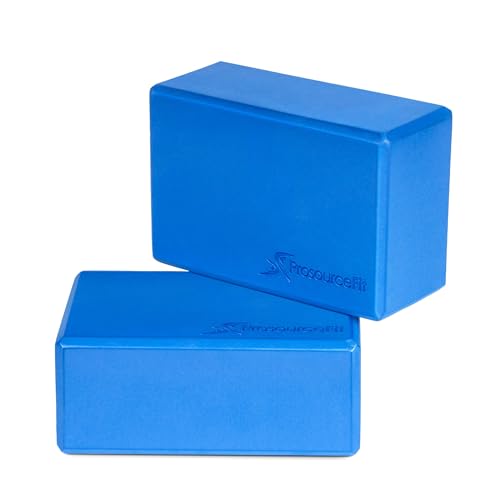 ProsourceFit Foam Yoga Blocks, High Density EVA Yoga Bricks 4”x 6” x 9” (Set of 2)