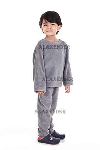 Image of Winter Night Suit for Kids Top & Pajama Set (Warm Fleece) Size (4 to 6 Years Kids)