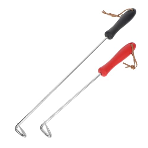 Gogogmee 2Pcs Stainless Steel Meat Turner with Plastic Handles for Efficient Bbq Grilling Smoking and Frying Options for Versatile Cooking