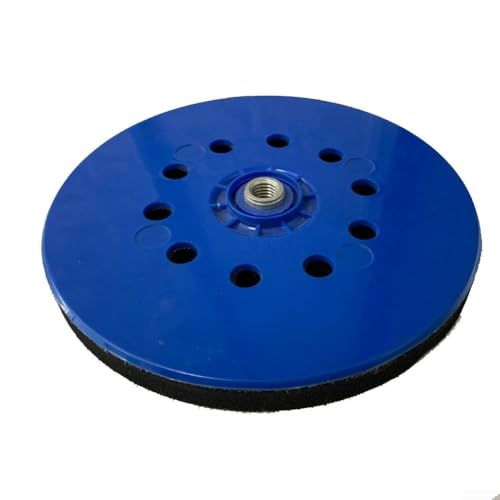 Disque abrasif pour ponceuse à cloison sèche, tampon de rechange de 22,9 cm avec 10 trous ou sans trou, disque de ponçage bleu en polypropylène sans poussière compatible avec les outils Porter Cable – vue 5