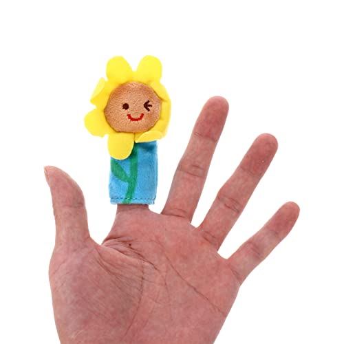 TOYANDONA 5 Pcs Fingpets de Dedo de Animais Fantoches de Mão de Abelha Brinquedos de Pelúcia Família