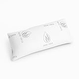 REAL CONFORT Almohada viscoelástica Aloe Vera de Copos 100% viscoelásticos | Fabricado en España | Firmeza Media/Alta | Termoregulable | Tejido Sanitized Aloe Vera | 150 cm