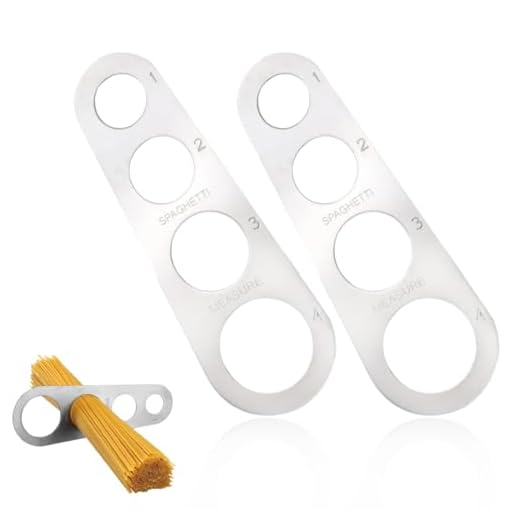 AAED Medidor de Espaguetis, Medidor de Espaguetis Acero Inoxidable, Dispositivo de Espaguetis Medición, con 4 Orificios, Gadgets,Gadgets Cocina,2 Piezas, controla la Ingesta de Alimentos.