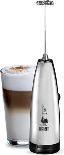 Bialetti Espumador de leite, aço inoxidável, prata, 30 x 20 x 15 cm