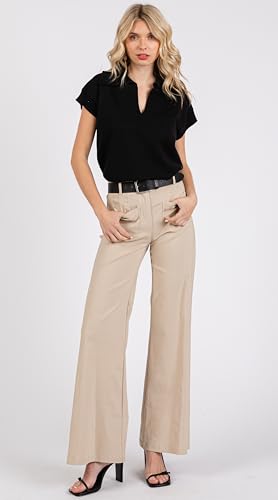 Image of Women's Sleeveless Open-Knit Sweater Vest with Contrast Trim - Perfect for Layering in Spring.
