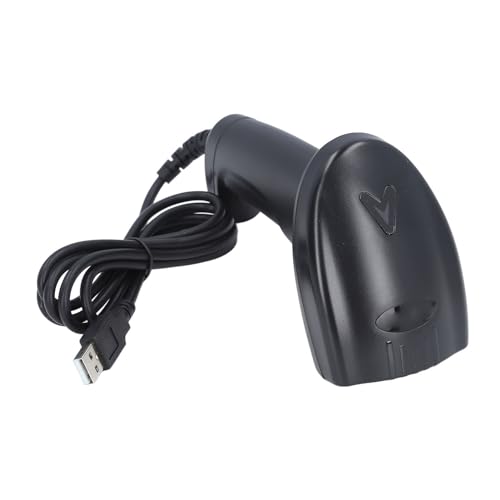 Pistola per Scansione Codici a Barre 1D, Impugnatura Comoda Decodifica Perfetta Risoluzione 640x480 Scanner per Codici a Barre Cablato Connessione USB Ad Alta Efficienza per