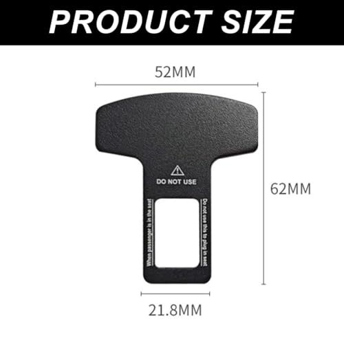 Autozubehörteile, Einfügen, Anschlusskarte, Verschlusszungenstecker, 5,2 * 6,0 Cm, Schwarz, für Langstreckenfahrten, Machen Sie den Fahrer komfortabler(4 Stück