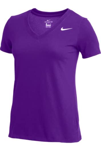 NikeWomens DRI-FIT Short Sleeve V-Neck