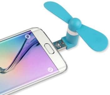 Drumstone [Limited Edition with 5 Years Extanted Warranty Mini Portable OTG Mobile Fan for Android Smartphones Compact Lightweight and Convenient for Instant Cooling Anywhere