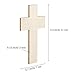 meekoo 36 Pieces Blank Wood Cutouts Unfinished Cross Shaped Wooden Pieces for DIY Arts Craft Project, Decoration, Gift Tags