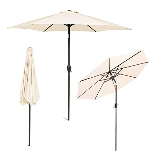 Parasol 2.7m sin base CLSDRZC para sombra en mesas de jardín 4