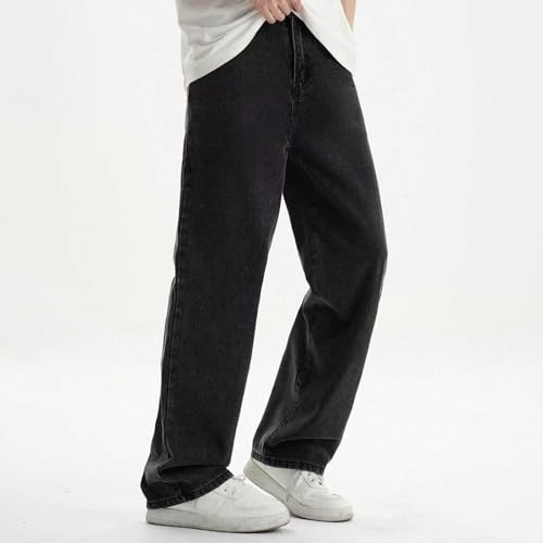 Jean ample pour garçons pantalon denim taille élastique anti-compression