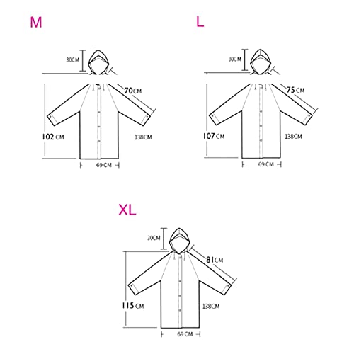 Imperméable transparent à capuche en EVA léger pour la marche - 3