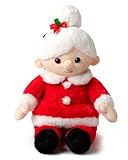 Bearington Mrs Santa Claus Stuffed Christmas Plush - 15' Soft Mrs. Claus Doll with Red and White Outfit - Adorable Holiday Mrs Santa Décor and Plush Toy Gift for Babies, Kids, and Collectors
