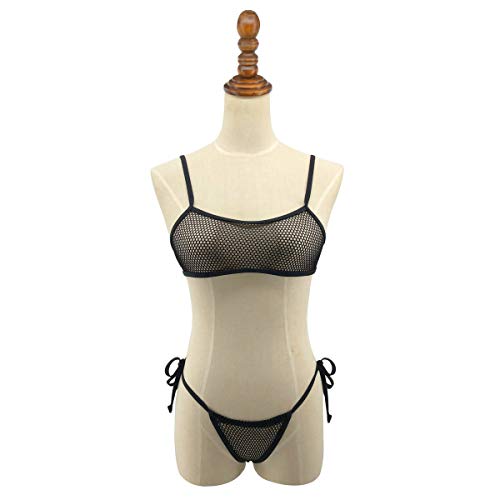 SHERRYLO Sheer Micro Bikini See Through Extreme Bikinis Slutty Thong Bathing Suit for Women Sexy Exotic See Thru Swimsuit