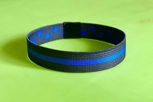 Reversible Thin Blue Line Bracelet Wristband Police Appreciation Bracelet Wristband #TOP1